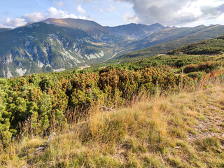 Summer view of Rila mountain at Yastrebets area, Bulgaria