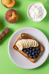 Blueberry and Banana Toasted Bread