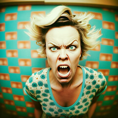 Angry woman - Generative ai - obrazy, fototapety, plakaty