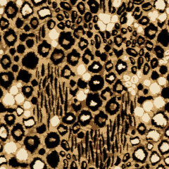 Seamless leopard pattern, leopard skin, animal fur.