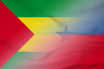 Sao Tome and Principe and Liechtenstein political flag international negotiation LIE STP