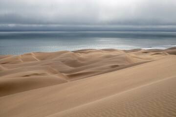 Sandwich Harbour along the Skeleton Coast in Namibia, Africa