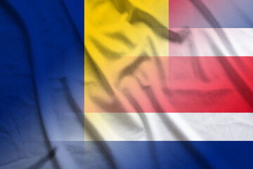 Romania and Costa Rica official flag international negotiation CRI ROU