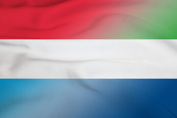 Luxembourg and Sierra Leone political flag transborder contract SLE LUX