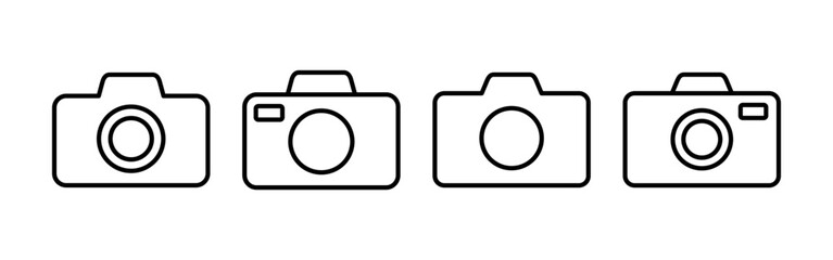 Camera icon vector for web and mobile app. photo camera sign and symbol. photography icon.
