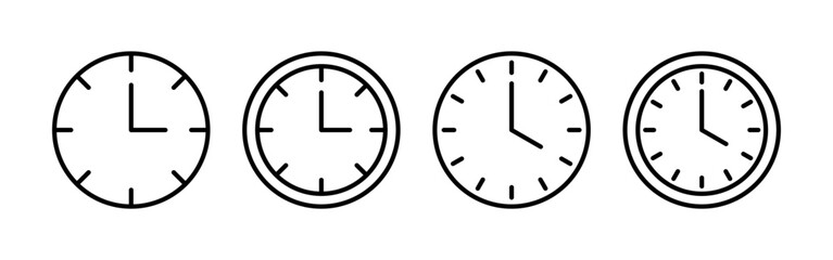 Clock icon vector for web and mobile app. Time sign and symbol. watch icon