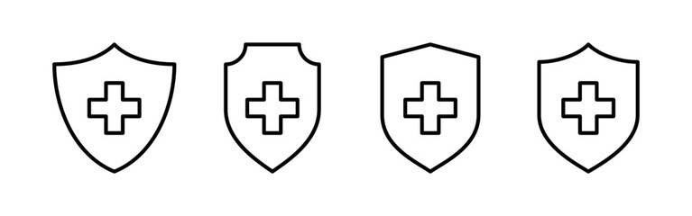 Obraz premium Health insurance icon vector for web and mobile app. Insurance document sign and symbol