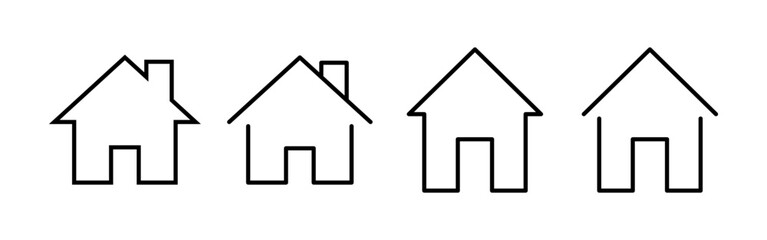 House icon vector for web and mobile app. Home sign and symbol