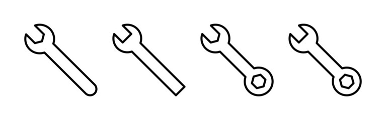 Wrench icon vector for web and mobile app. repair icon. tools sign and symbol