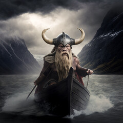 Odin de barco. Generativa ai