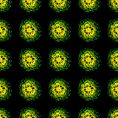 Colorful seamless abstract flower illustration for background and wallpaper.