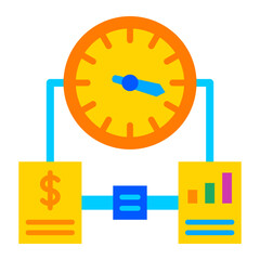 Time Management Flat Icon