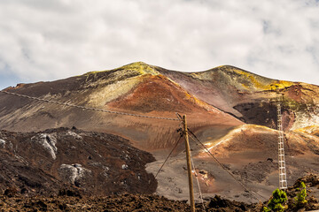 Cráter del volcán Tajogaite, isla de la Palma.