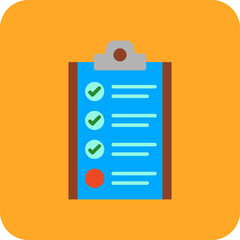Tasks Multicolor Round Corner Flat Icon