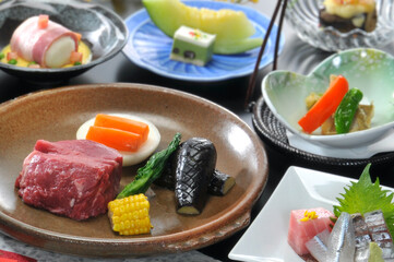 会席料理　懐石　和食　日本　調理　盛付　