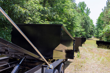 Metal recycling container trash dumpster for construction materials waste is an excellent solution