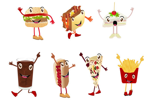 fast food cartoon character