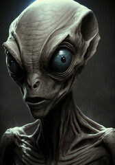 Generative AI.   Alien Heads No.91