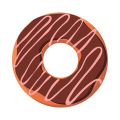 donut icon isolated on a white backround.Vector