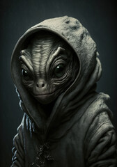 Generative AI.   Alien Heads No.117