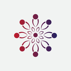 mandala logo element template, suitable for spa, yoga, meditation and spirituality logos with vector eps format.