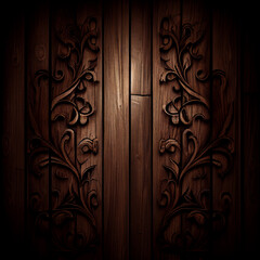 Wood background Brown. Design of dark wood.