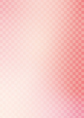 格子柄文様　ピンクの春色背景イラスト格子柄文様