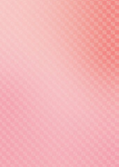 格子柄文様　ピンクの春色背景イラスト格子柄文様