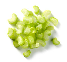 heap of sliced celery
