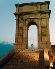 Trajan's triumphal arch in Ancona Italy