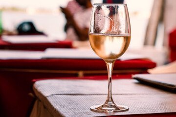 glass of white wine
