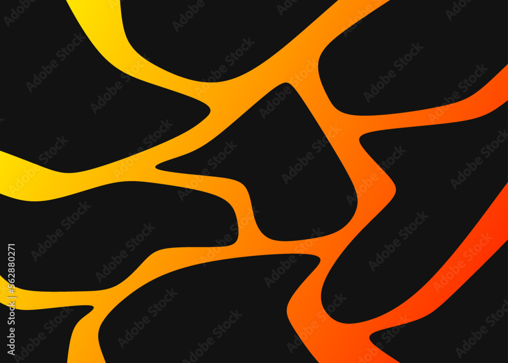 Poster abstract background with gradient color wavy line pattern