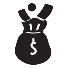 money glyph icon