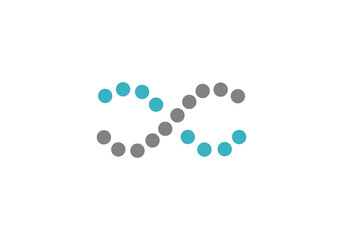 DNA logo design template.icon for science technology health