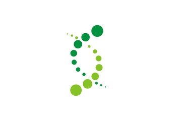 DNA logo design template.icon for science technology health