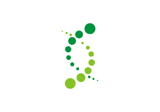 DNA logo design template.icon for science technology health