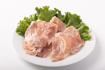 若鶏モモ肉焼き肉用　(塩こうじ漬け)