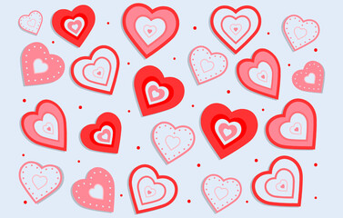 Valentines day element, love vector Bundle, Love vector pattern, heart clipart, love drawing, hearts set