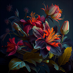 Bouquet of Colorful Flowers Generative
