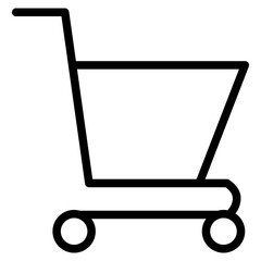 shopping cart outline icon