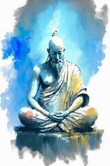 religious spiritual illustration background faith art prayer digital artwork
meditation, Buddhism, folk law, Taoism, god, holy, zen,
generative ai art