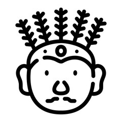 rendang line icon