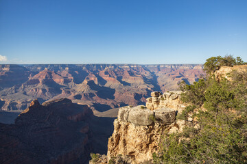 View into the Grand Canyon National Park from South Rim, Arizona
