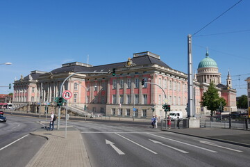Obraz premium Stadtschloss und Landtag in Potsdam
