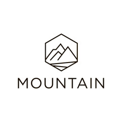 Mountains logo design vector template eps 10