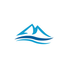 Mountains logo design vector template eps 10