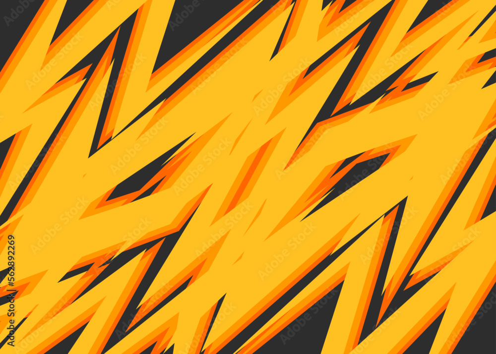 Poster abstract background with irregular and overlapping sharp lines pattern