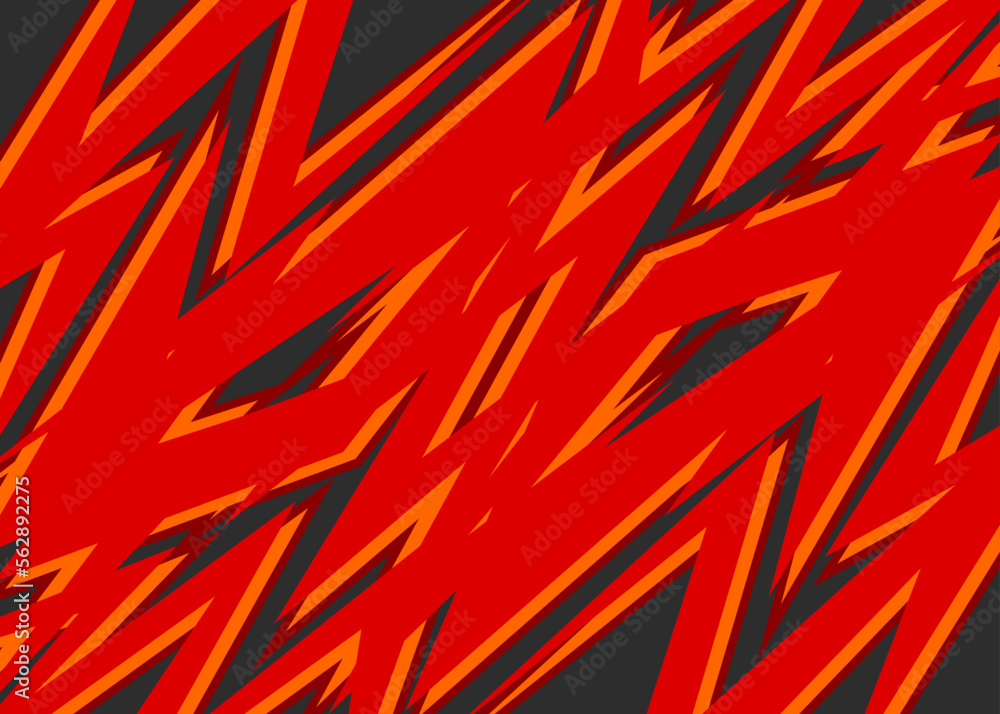 Poster abstract background with irregular and overlapping sharp lines pattern