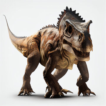Anteosaurus full body image with white background ultra realistic




