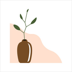 Brown and Pink Flat Plant Corner